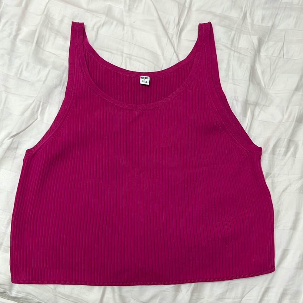 Uniqlo Tank Top (Hot Pink/Magenta)